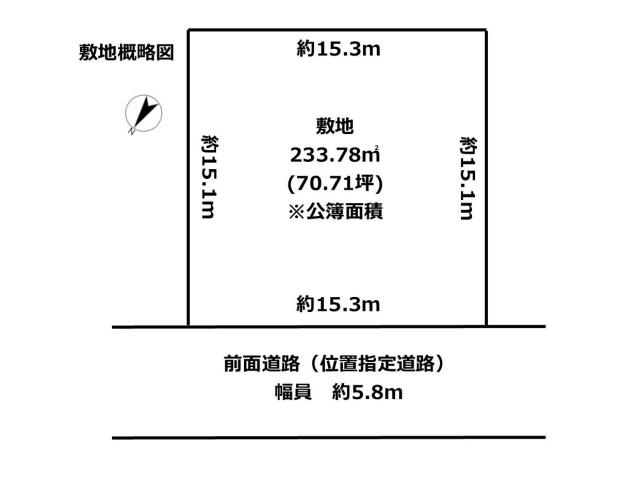 地形図等敷地概略図